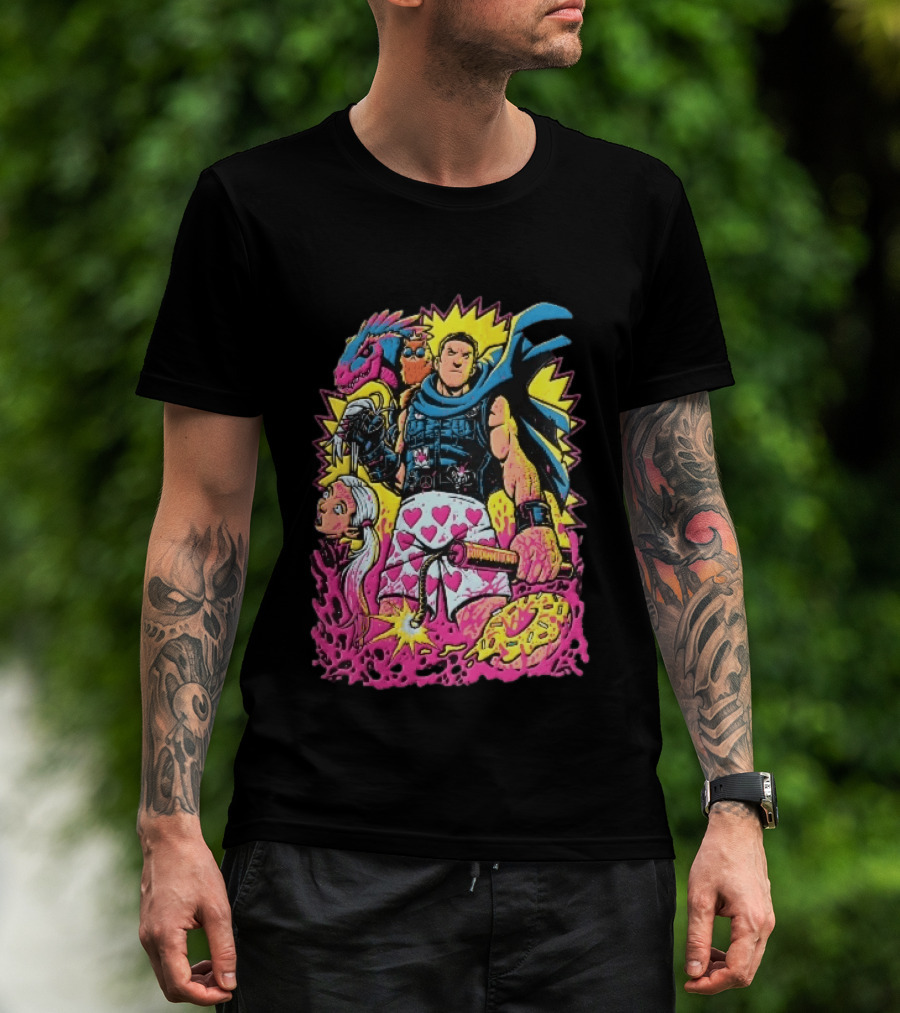 Goddamnit Donut Miss Me Matt Dinniman Neon Warrior Heart Boxers Dinosaur Cat T-Shirt