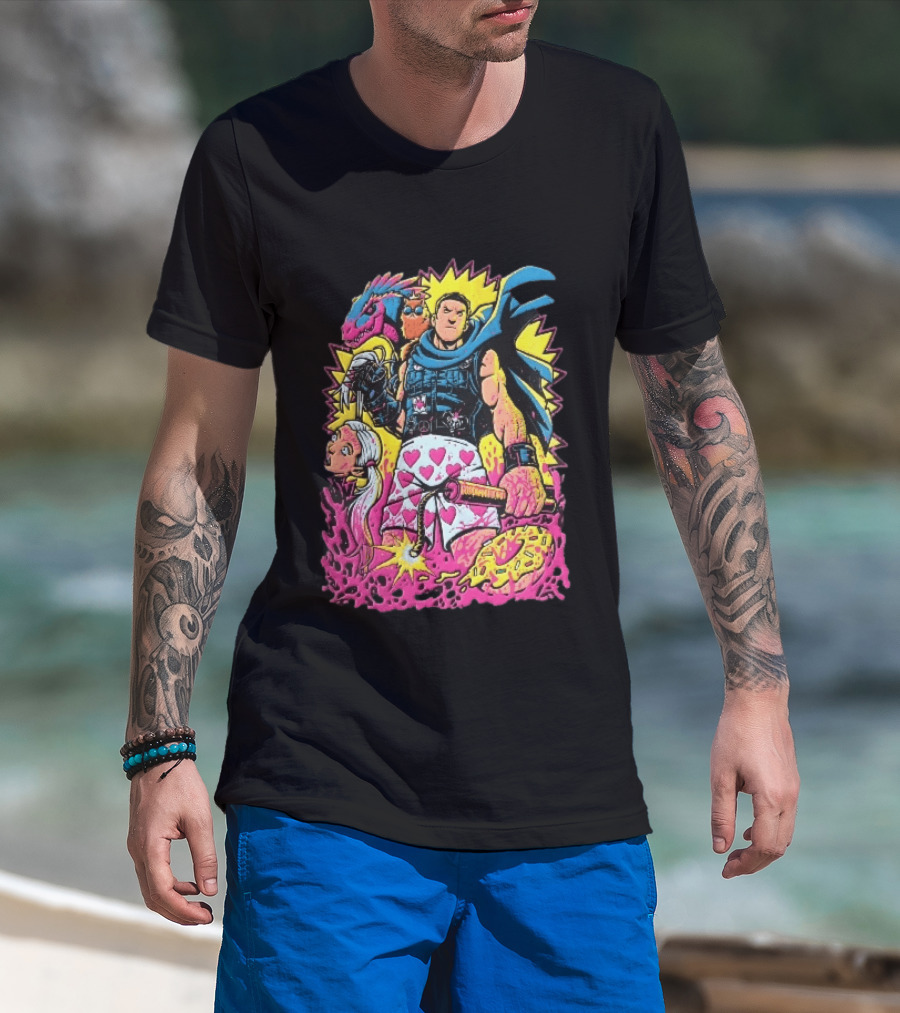 Goddamnit Donut Miss Me Matt Dinniman Neon Warrior Heart Boxers Dinosaur Cat T-Shirt
