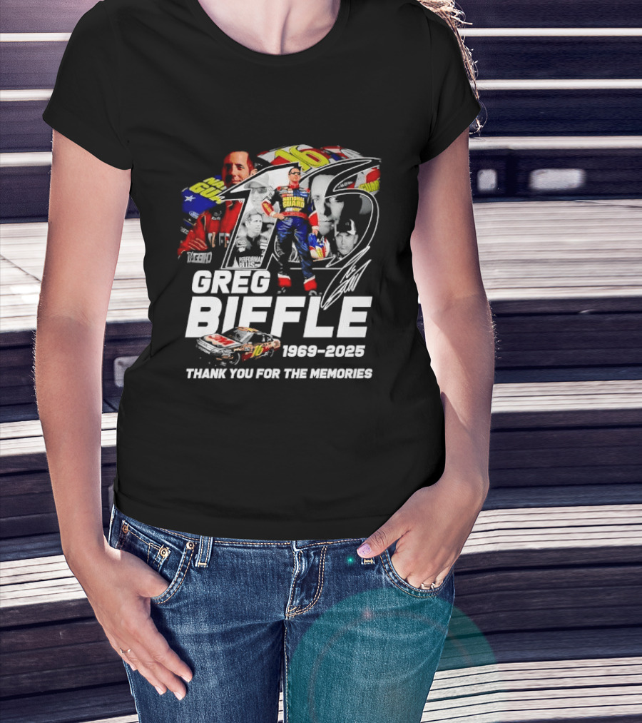 Greg Biffle 1969 2025 NASCAR Racing Career Thank You For The Memories T-Shirt