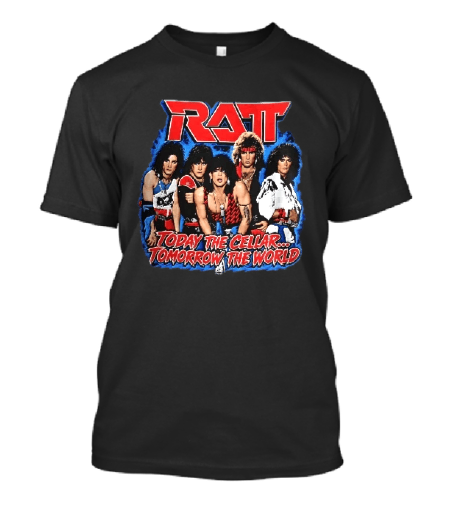 Ratt Band Today The Cellar Tomorrow The World Photo Blue Frame T-Shirt