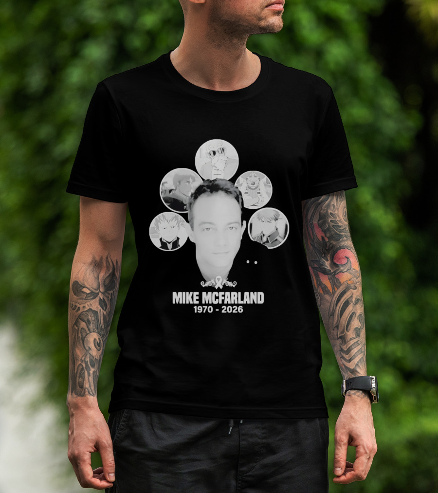Mike McFarland 1970 2026 Anime Characters T-Shirt