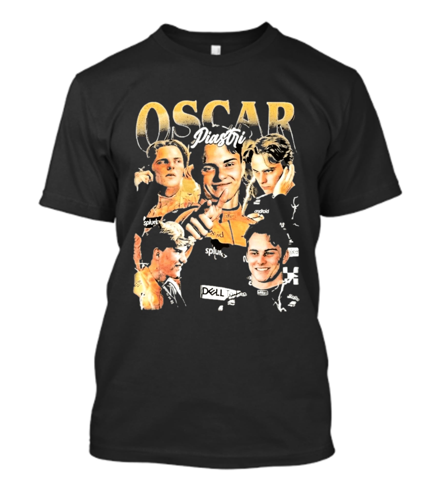 Oscar Piastri Splunk Dell Collage 2026 T-Shirt
