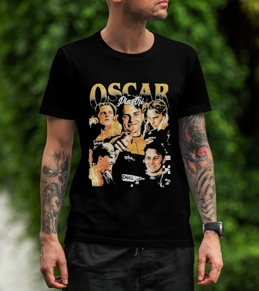 Oscar Piastri Splunk Dell Collage 2026 T-Shirt