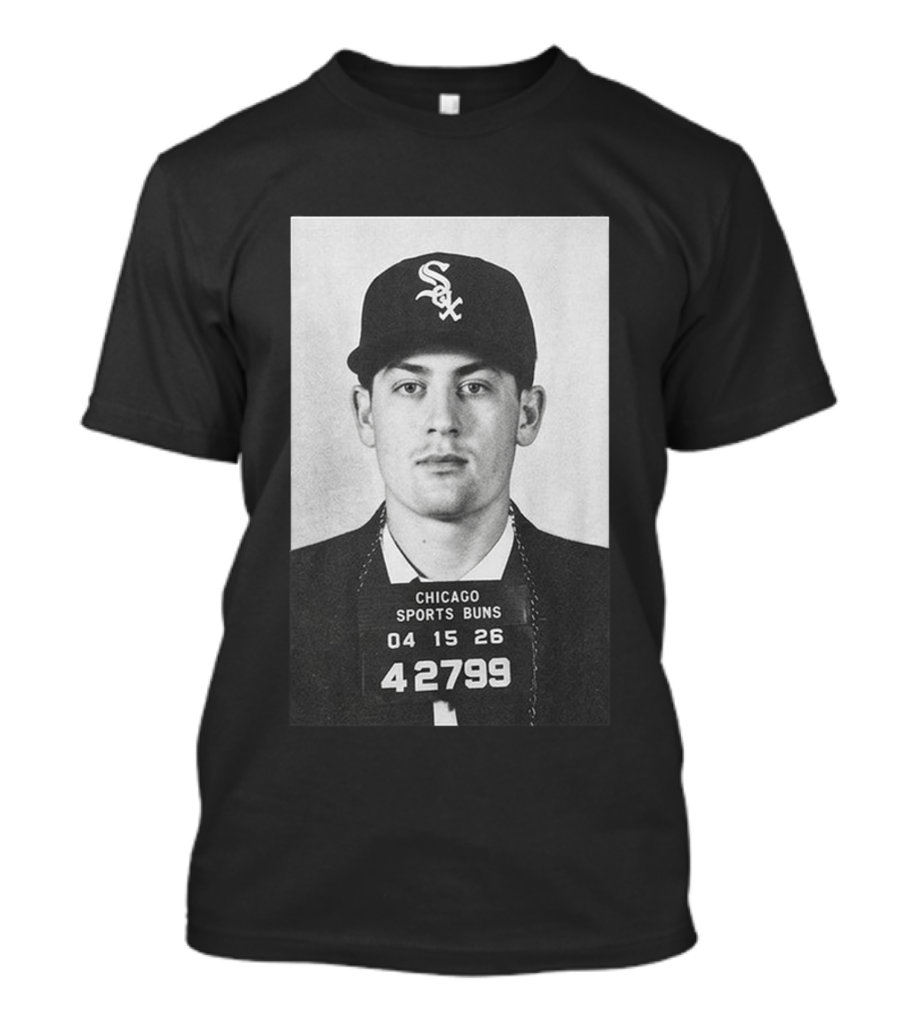 Tristan Peters Chicago Sports Bums Sam Antonacci White Sox Shot T-Shirt