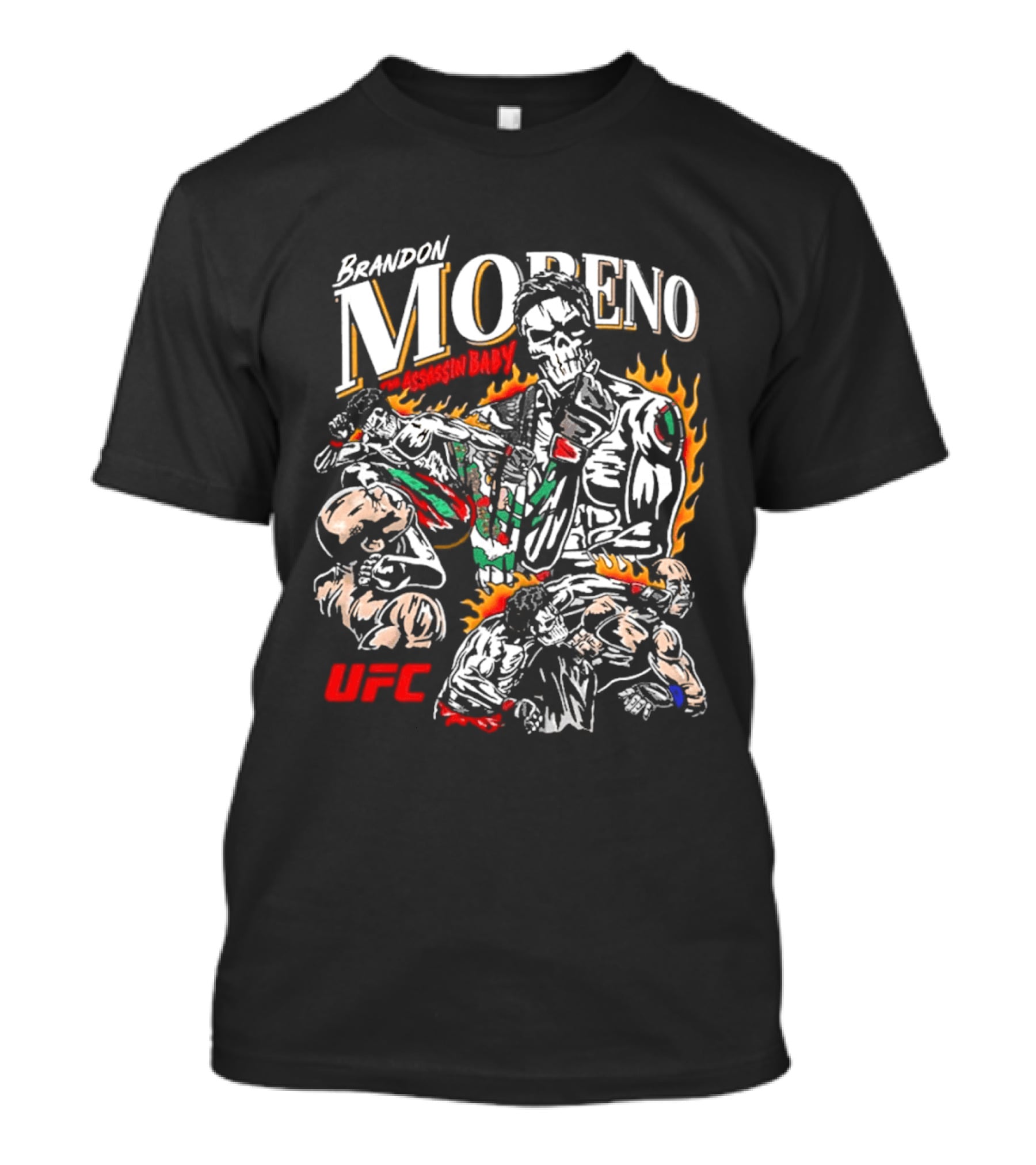 Brandon Moreno UFC Assassin Baby Flames Boxing 2026 T-Shirt