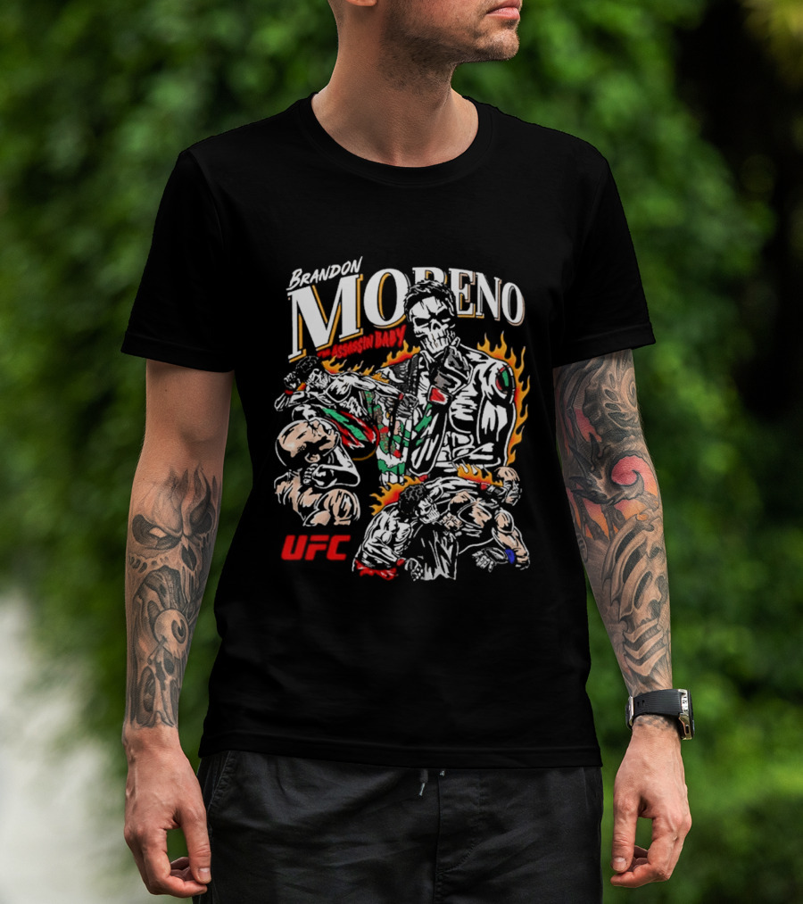 Brandon Moreno UFC Assassin Baby Flames Boxing 2026 T-Shirt