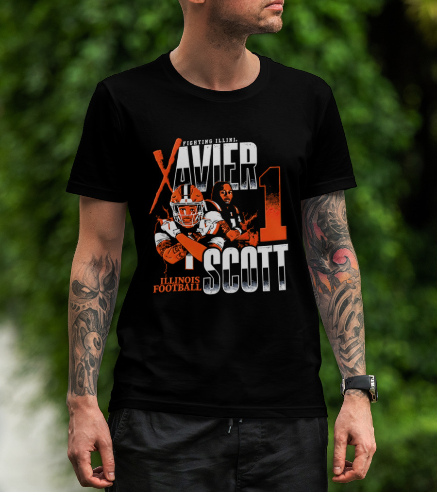 Illinois Fighting Illini Football Xavier Scott 1 T-Shirt