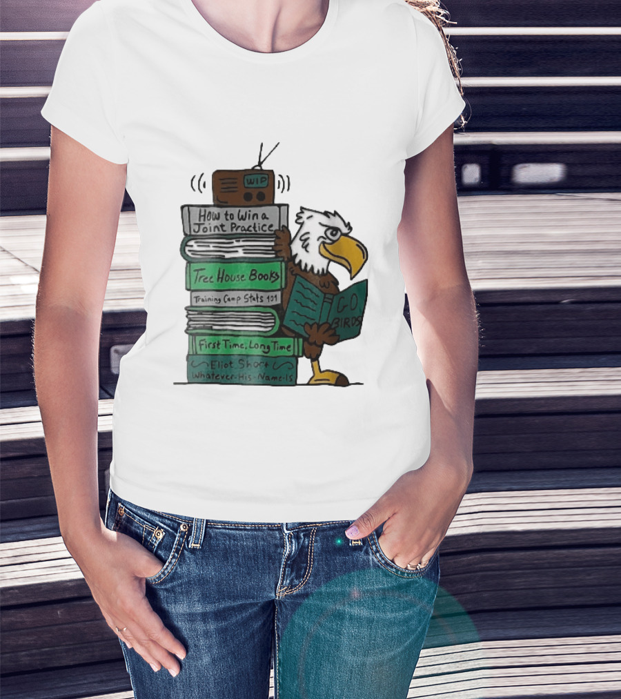 How To Win A Joint Practice Eliot Short Cartoon Eagle Go Birds Tree House Books T-Shirt
