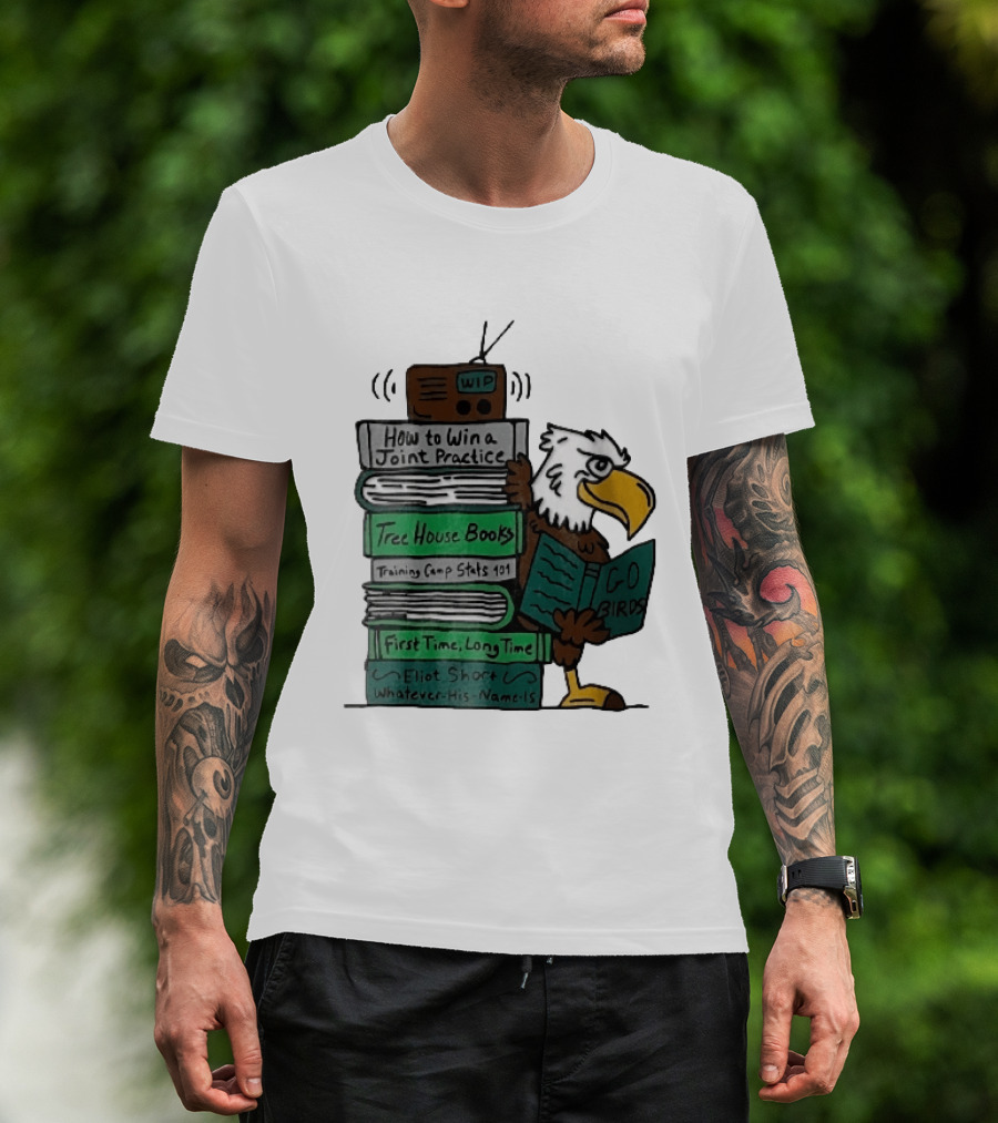 How To Win A Joint Practice Eliot Short Cartoon Eagle Go Birds Tree House Books T-Shirt