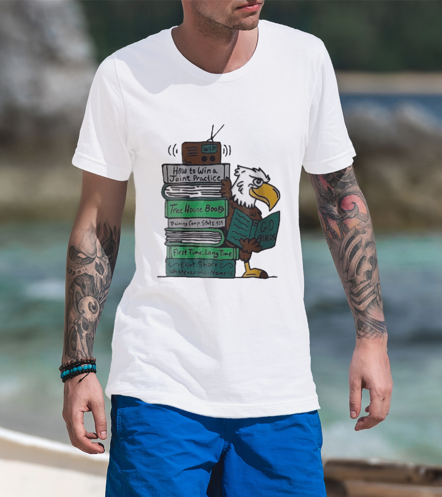 How To Win A Joint Practice Eliot Short Cartoon Eagle Go Birds Tree House Books T-Shirt