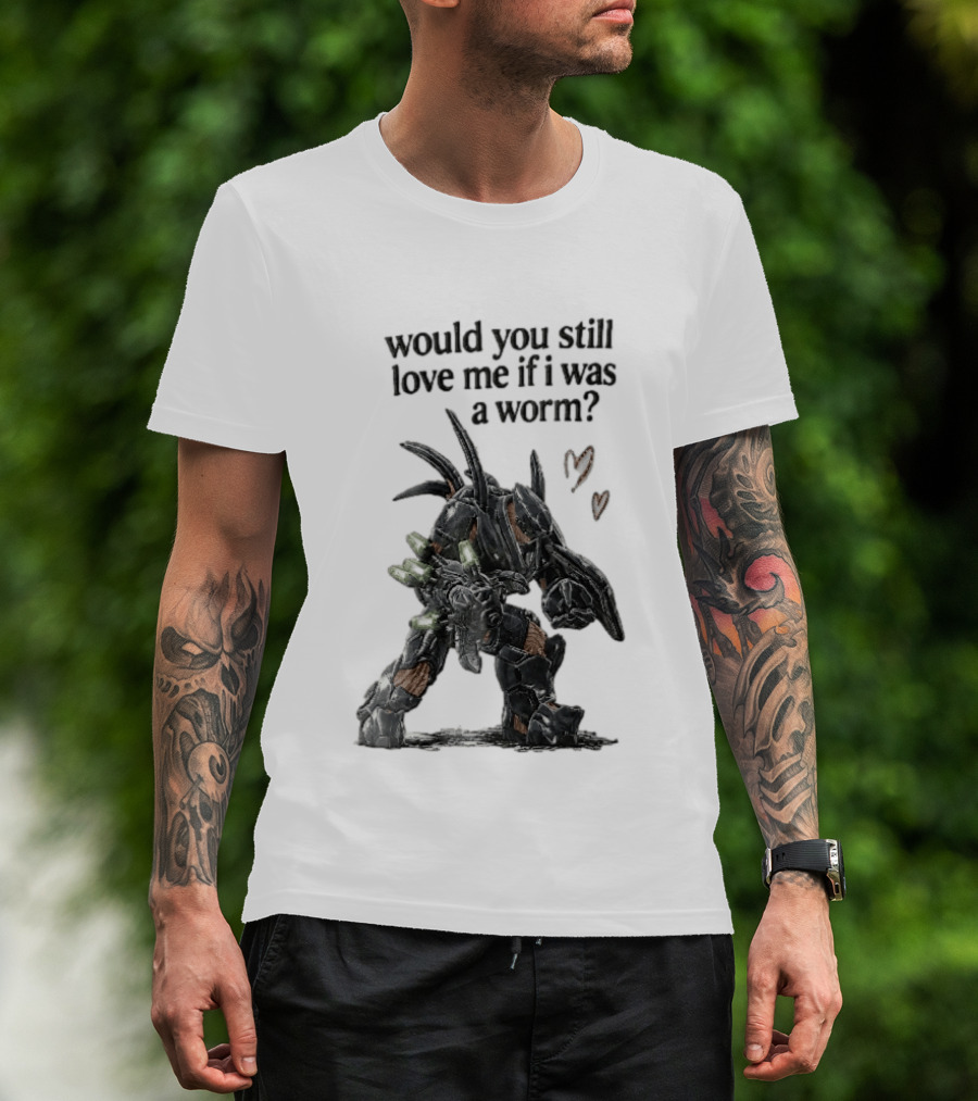 Halo Would You Still Love Me If I Was A Worm Hunter Heavy Armor Hearts T-Shirt