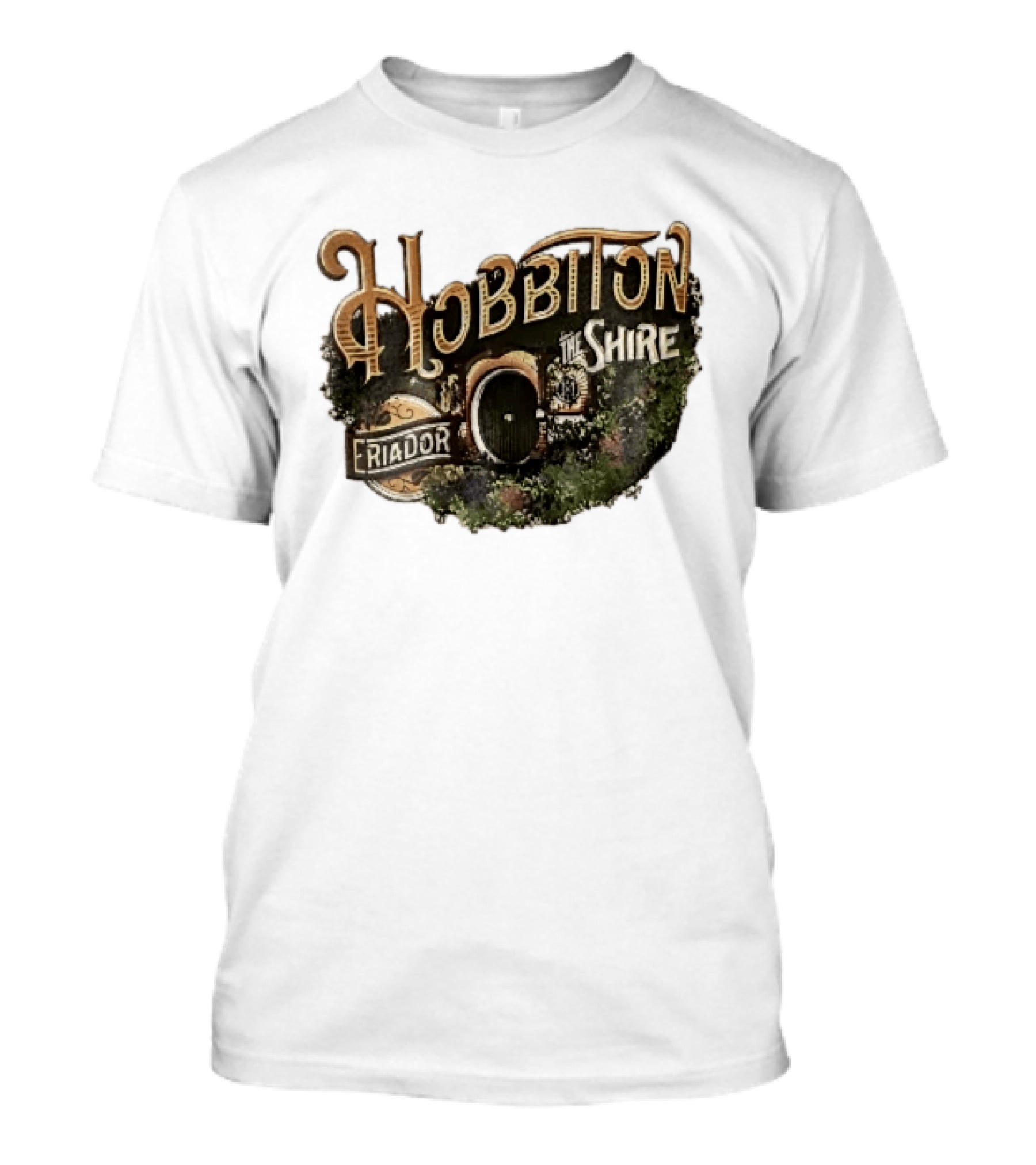 Hobbiton The Shire Eriador Green Hobbit Hole Door T-Shirt