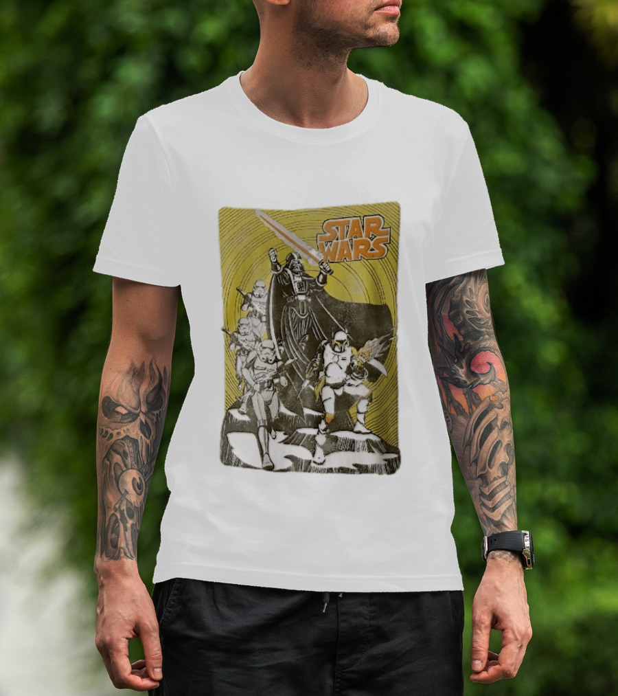 Star Wars Darth Vader Boba Fett Stormtroopers Comic Cover T-Shirt