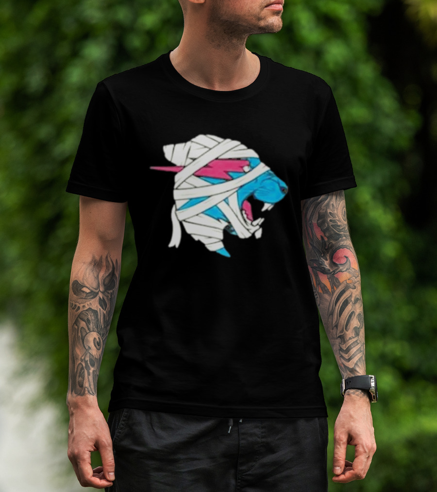 Mrbeast Mummy Panther Wrapped Beast Head T-Shirt