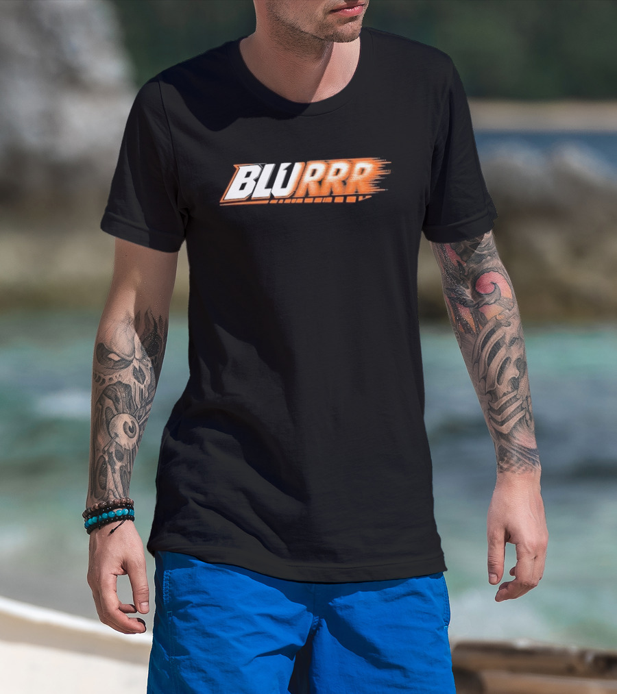 Cincinnati Bengals Blurrr Football T-Shirt