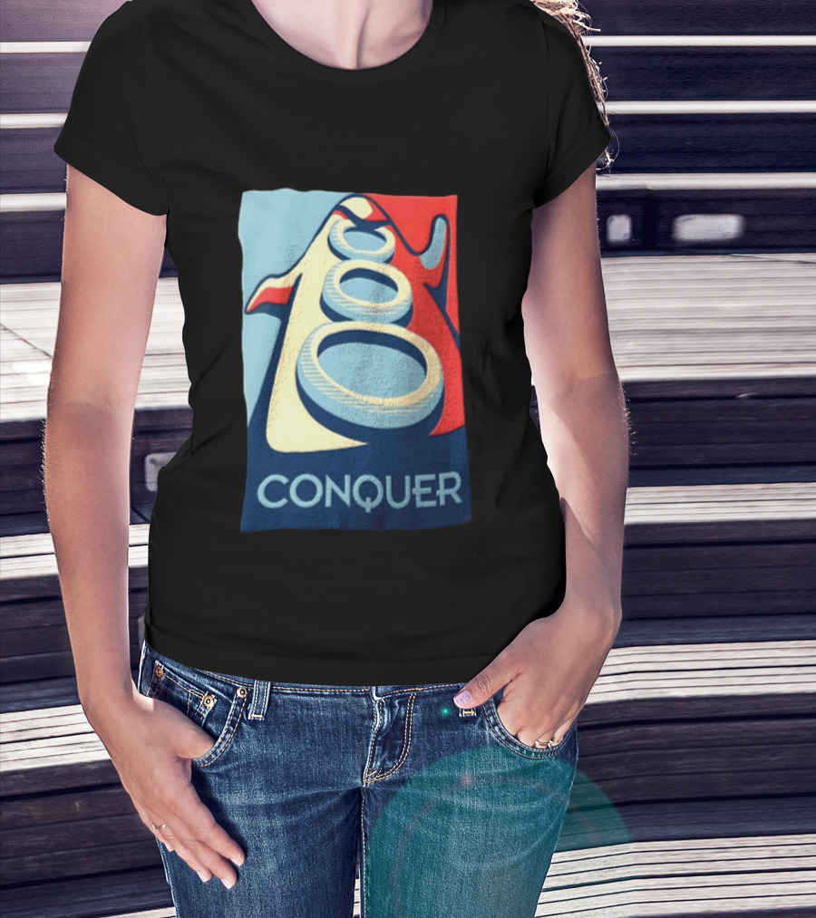 Conquer Penguin Three Rings T-Shirt