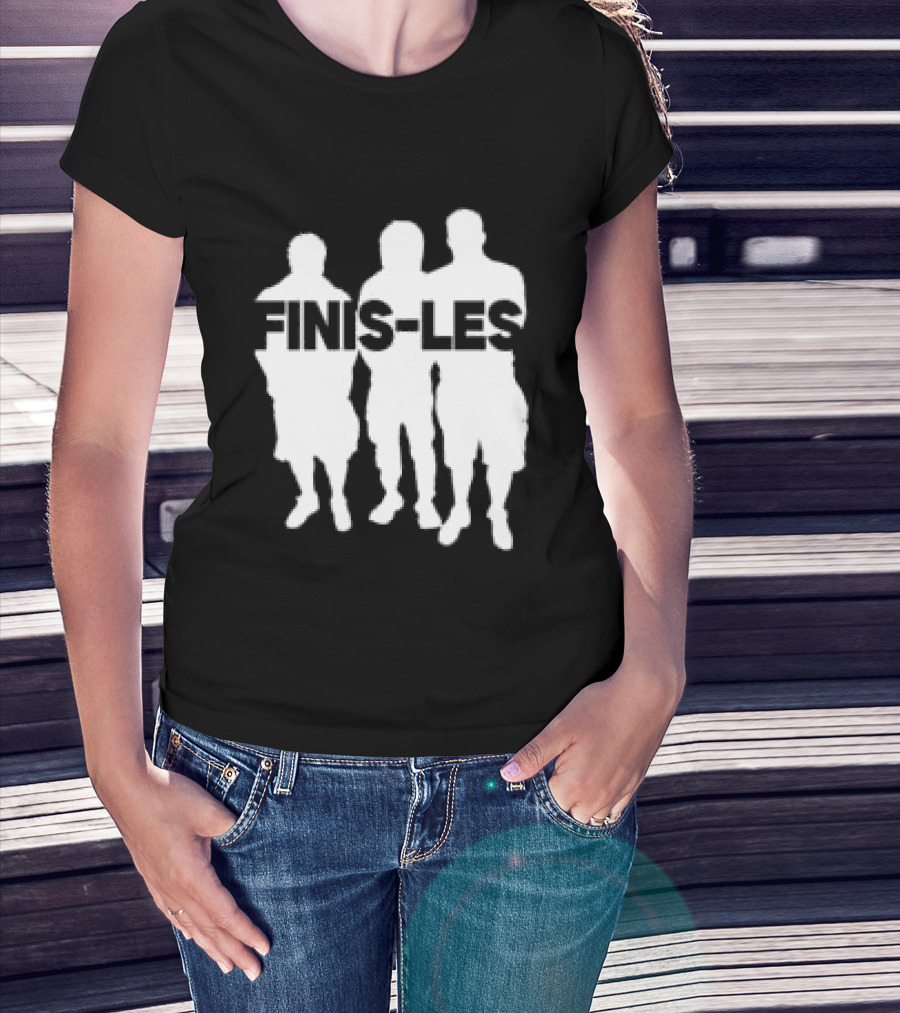 La Feve Store Finis Les Bold Figures White Silhouette Group T-Shirt