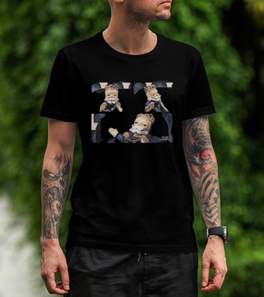 Mister Rogers Neighborhood King Friday Black Vintage Retrokid Shop T-Shirt