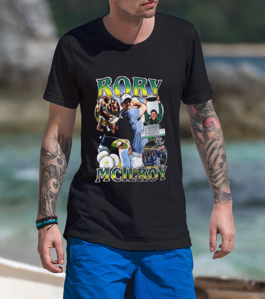Rory McIlroy Flip The Script Golf Masters Tournament Highlights And Victories T-Shirt