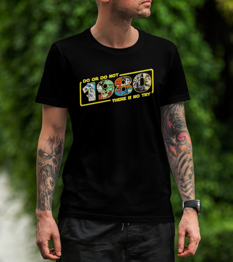 Star Wars Do Or Do Not 1980 There Is No Try Collage T-Shirt