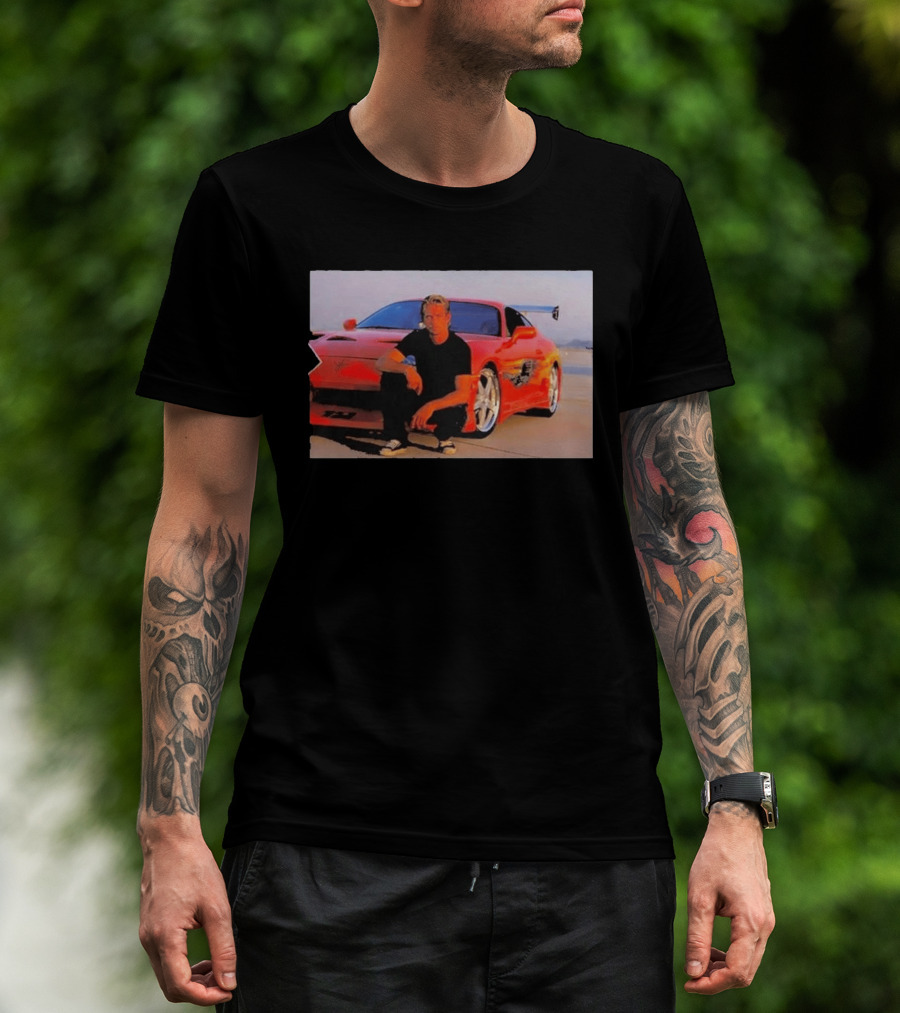 Dad Birthday Paul Walker Nissan Skyline R34 Father's Day Racing Fan T-Shirt