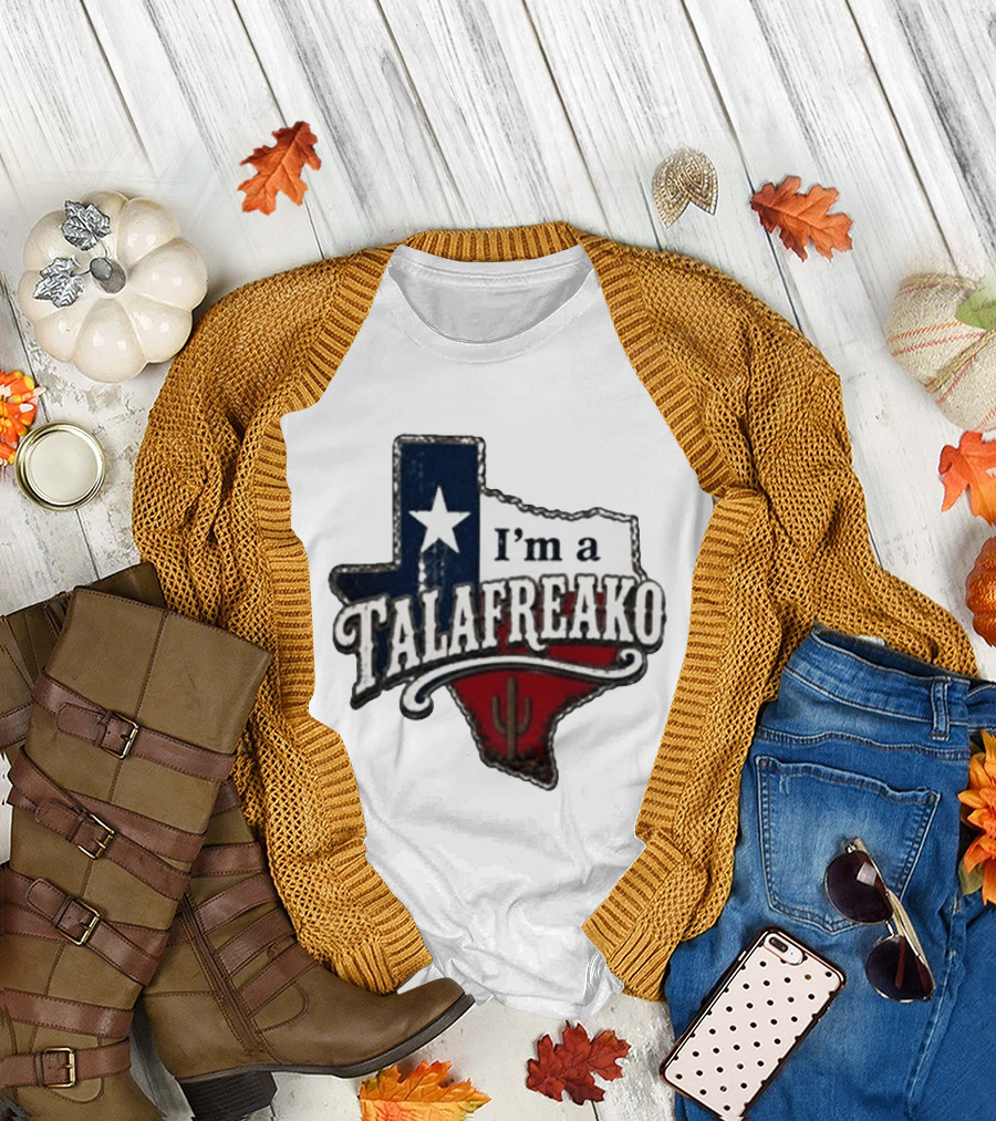 I'm A Talafreako Texas Map Star Cactus T-Shirt