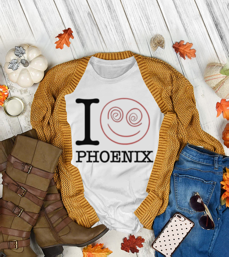 I Love Phoenix Spiral Smile Face T-Shirt