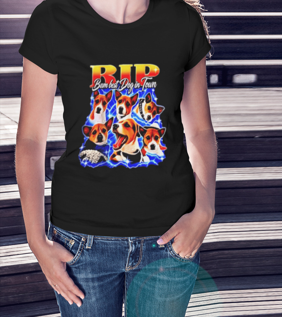 RIP Bam Best Dog In Town Jack Russells Lightning T-Shirt