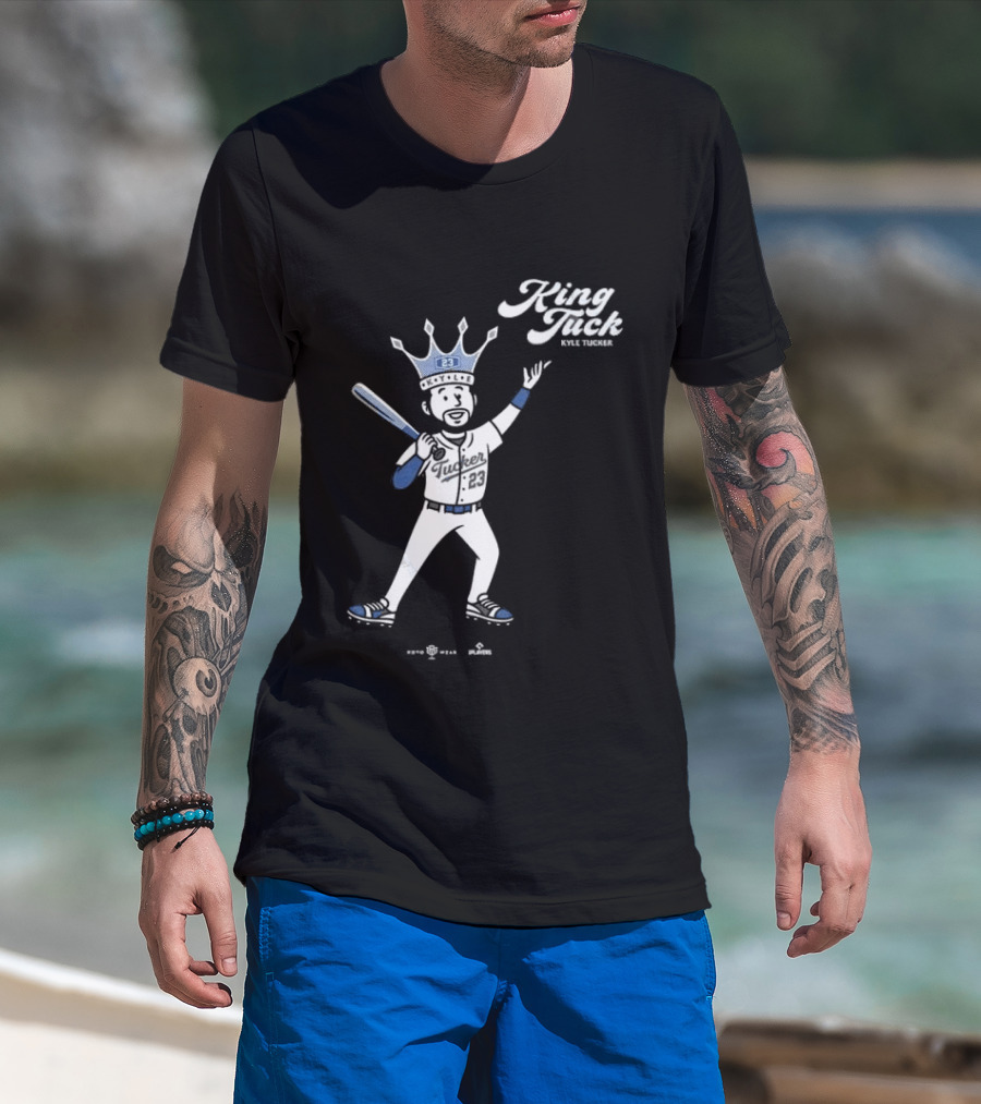 King Tuck Kyle Tucker Baseball 23 Crown Blue T-Shirt