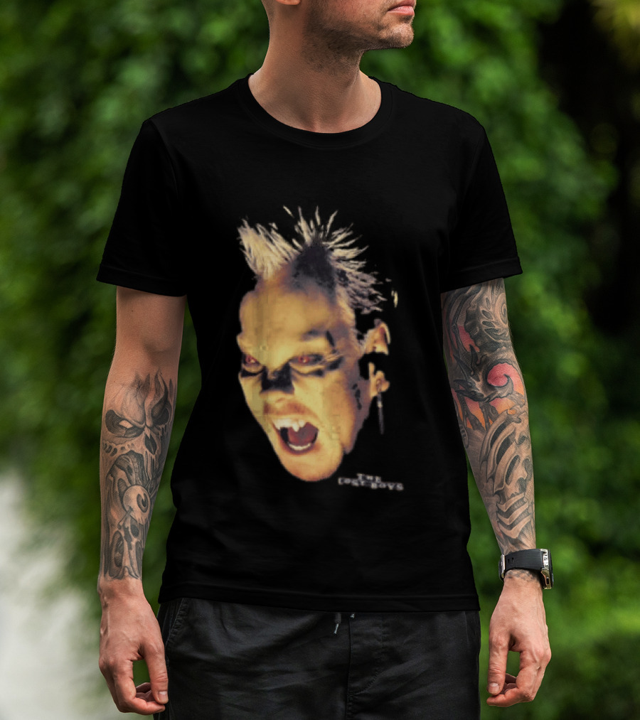 The Lost Boys David Vampire Face Silver Bullet Earring T-Shirt