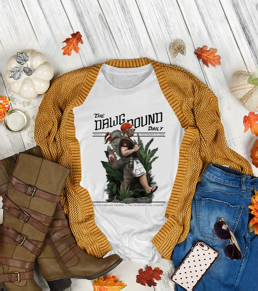 The Dawg Pound Daily September 13 2026 Cleveland Browns Vs Jacksonville Jaguars Week 1 T-Shirt