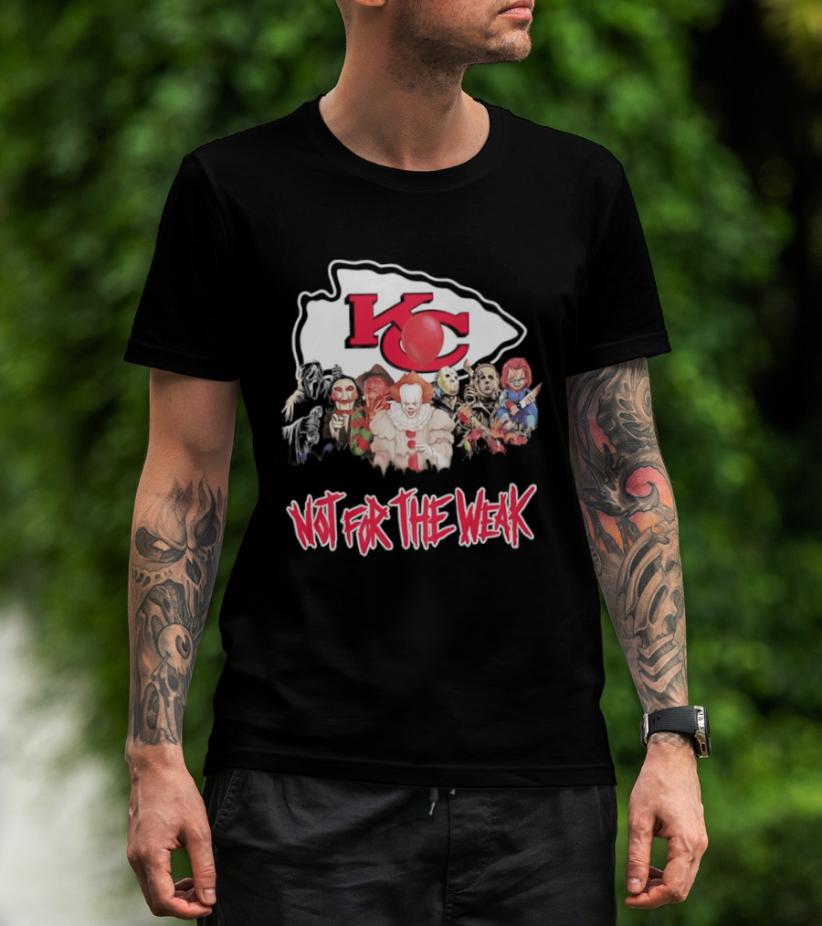 Kansas City Chiefs Horror Characters Halloween Squad Not For The Weak T-Shirt