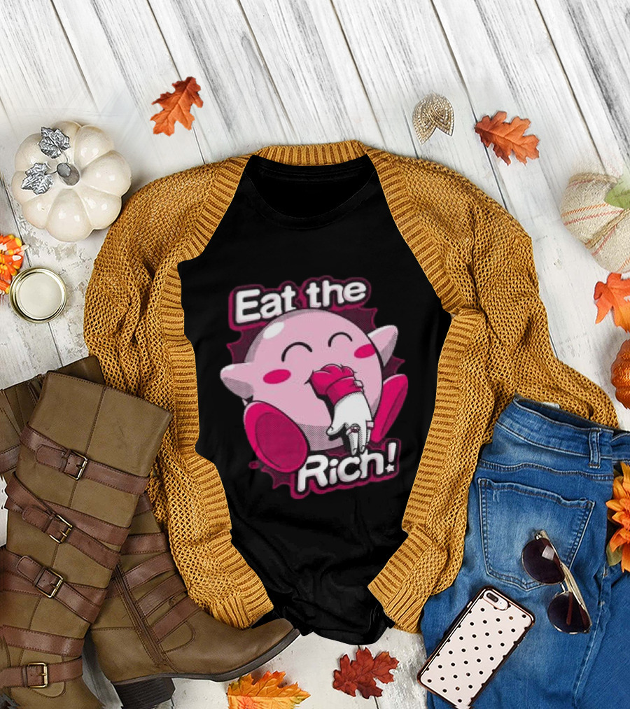 Punkwithacamera Store Eat The Rich Clay Graham Kirby Eating Hand T-Shirt