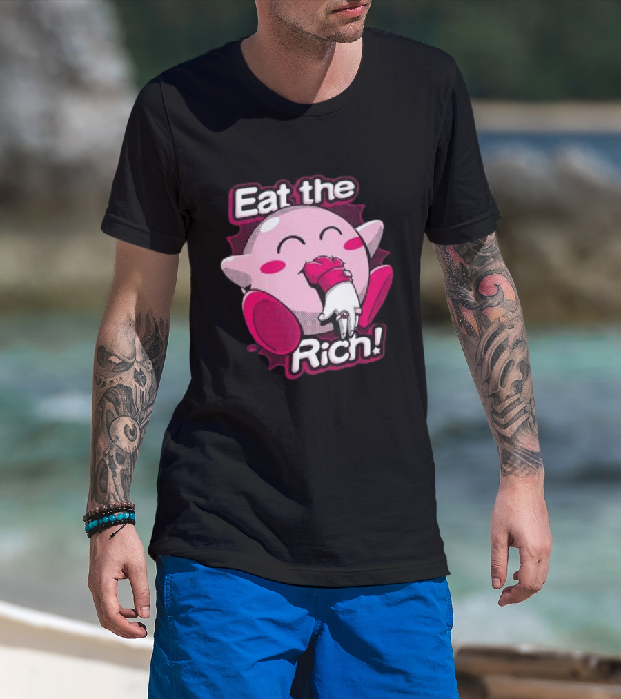 Punkwithacamera Store Eat The Rich Clay Graham Kirby Eating Hand T-Shirt