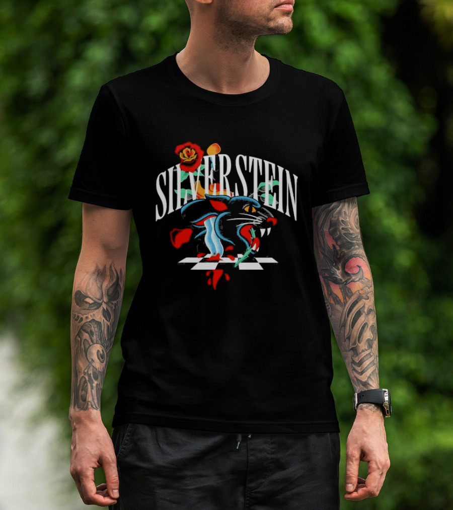 Silverstein Panther Floral Burst T-Shirt