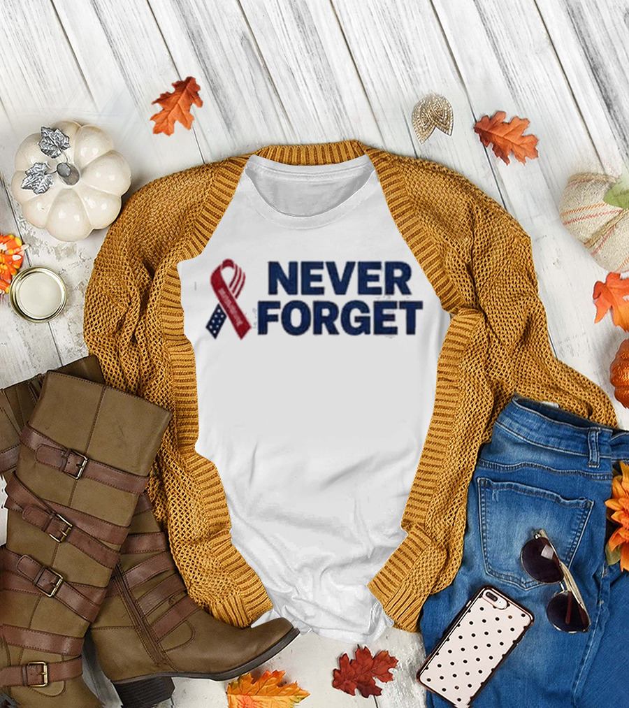 Dallas Cowboys Never Forget Ribbon Patriotic T-Shirt