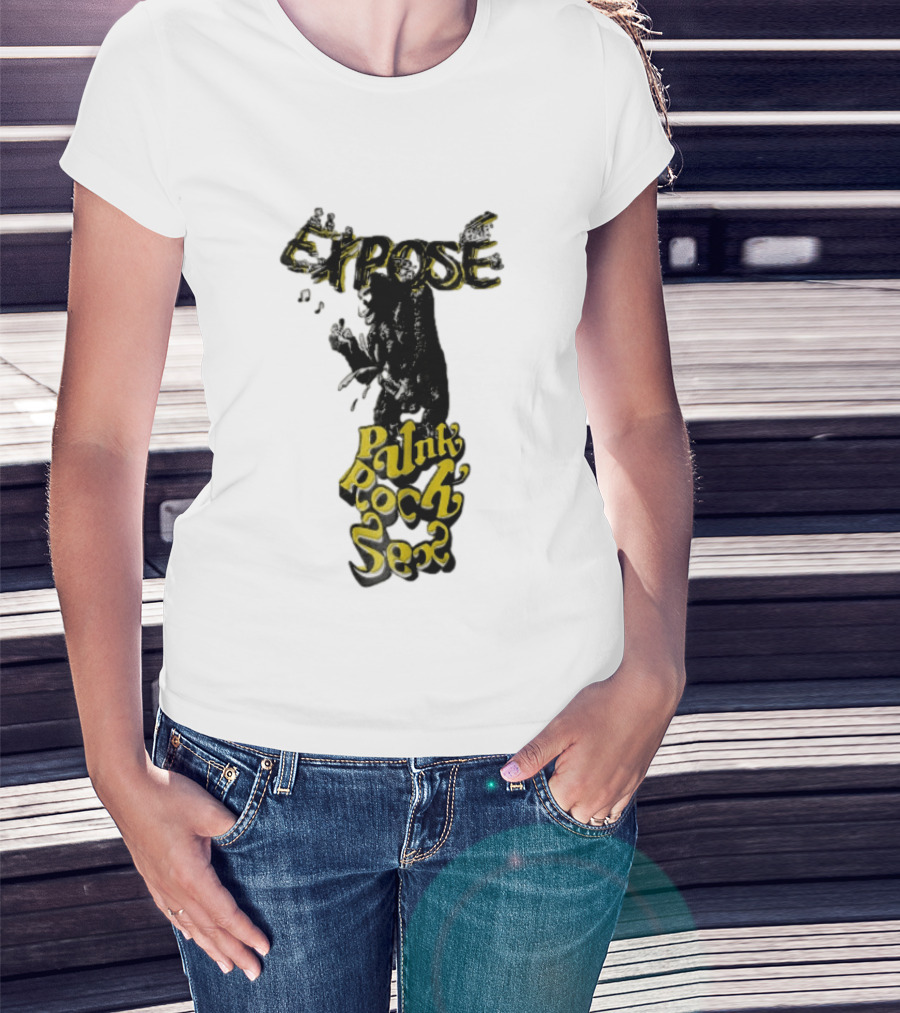 Expose King Kong Punk Rock Sex Gorilla Holding Woman T-Shirt