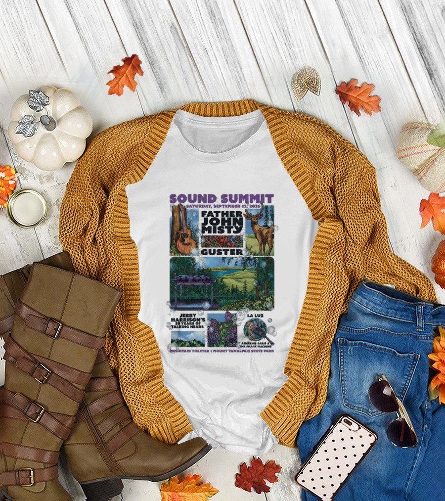 Sound Summit 2026 Father John Misty Guster Marin County MD September 12 Mountain Theater T-Shirt