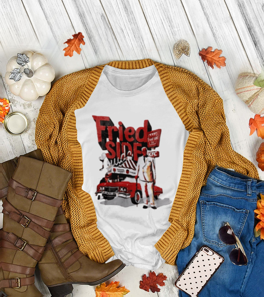 Fried Side Club KFC Colonel Sanders Kentucky Fried Luude Car T-Shirt