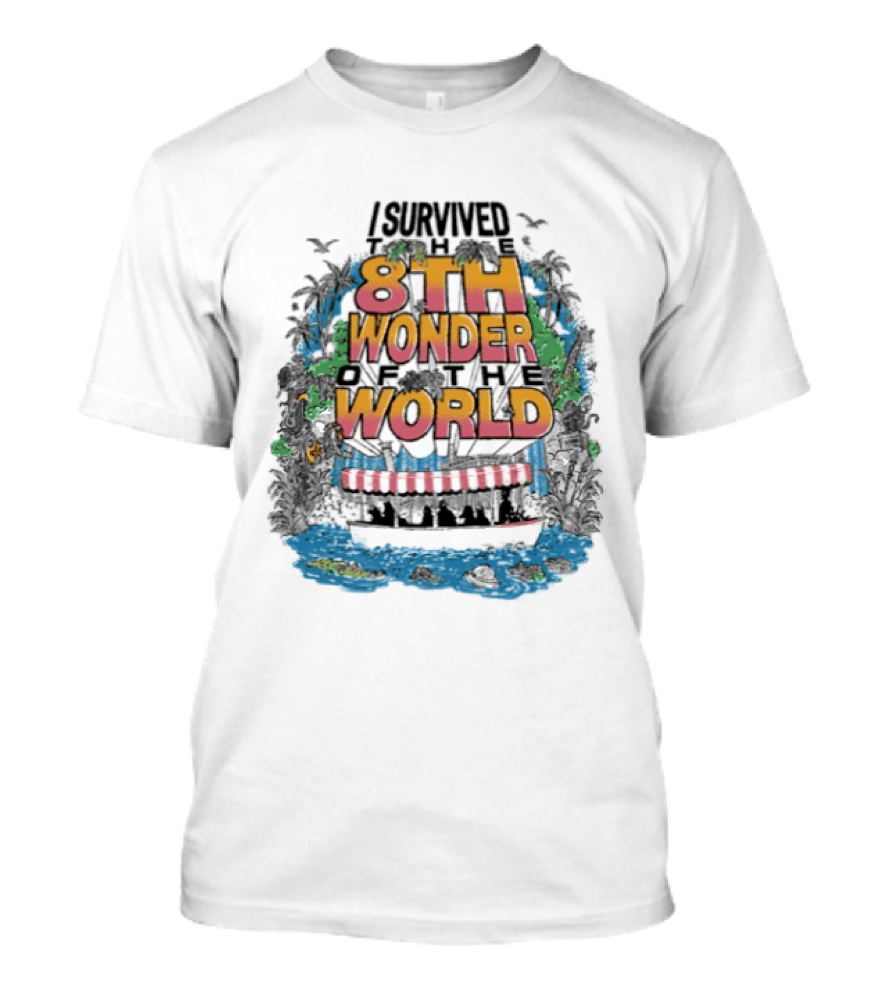 I Survived 8th Wonder Of The World Backside Of Water Adventure T-Shirt