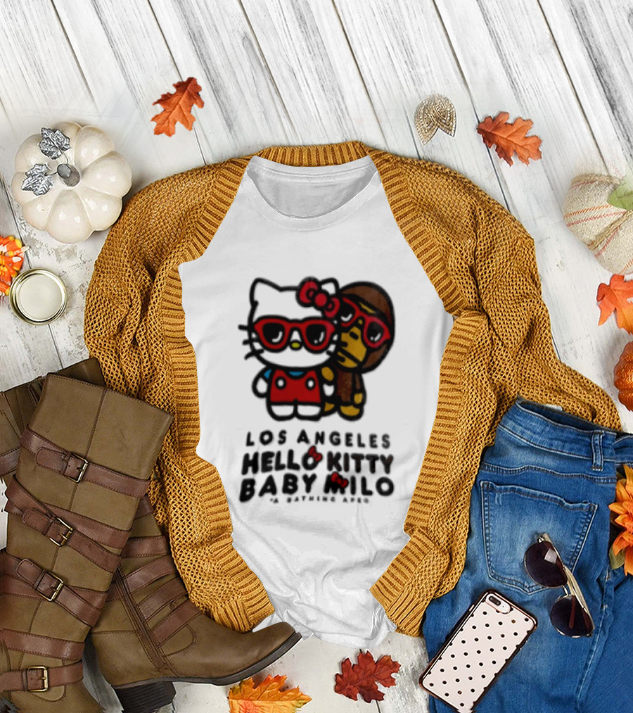 Los Angeles Hello Kitty Baby Milo A Bathing Ape Collaboration T-Shirt