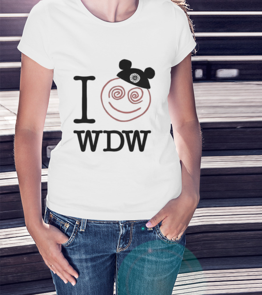 I Love WDW Smiley Face With Mouse Ears Lostbrostradingco T-Shirt