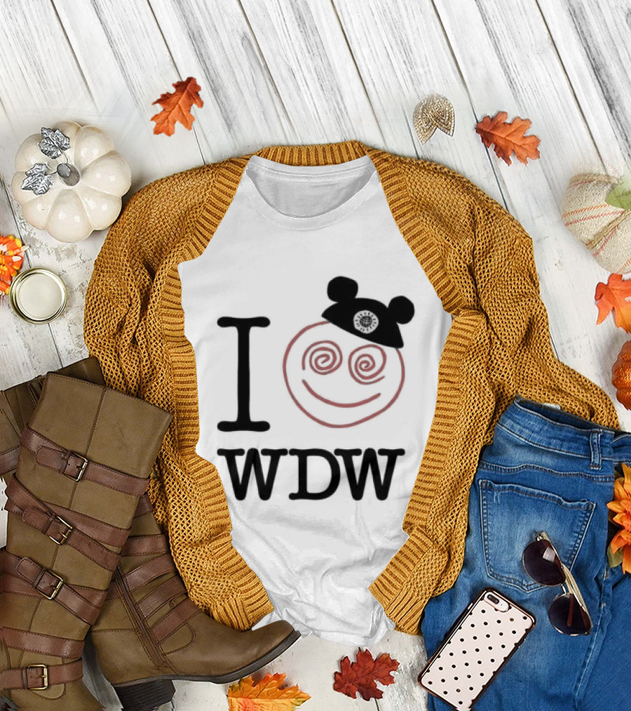 I Love WDW Smiley Face With Mouse Ears Lostbrostradingco T-Shirt