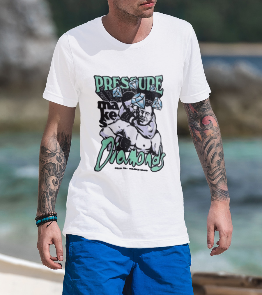 Pressure Makes Diamonds MMA Fighter Combat Sport T-Shirt
