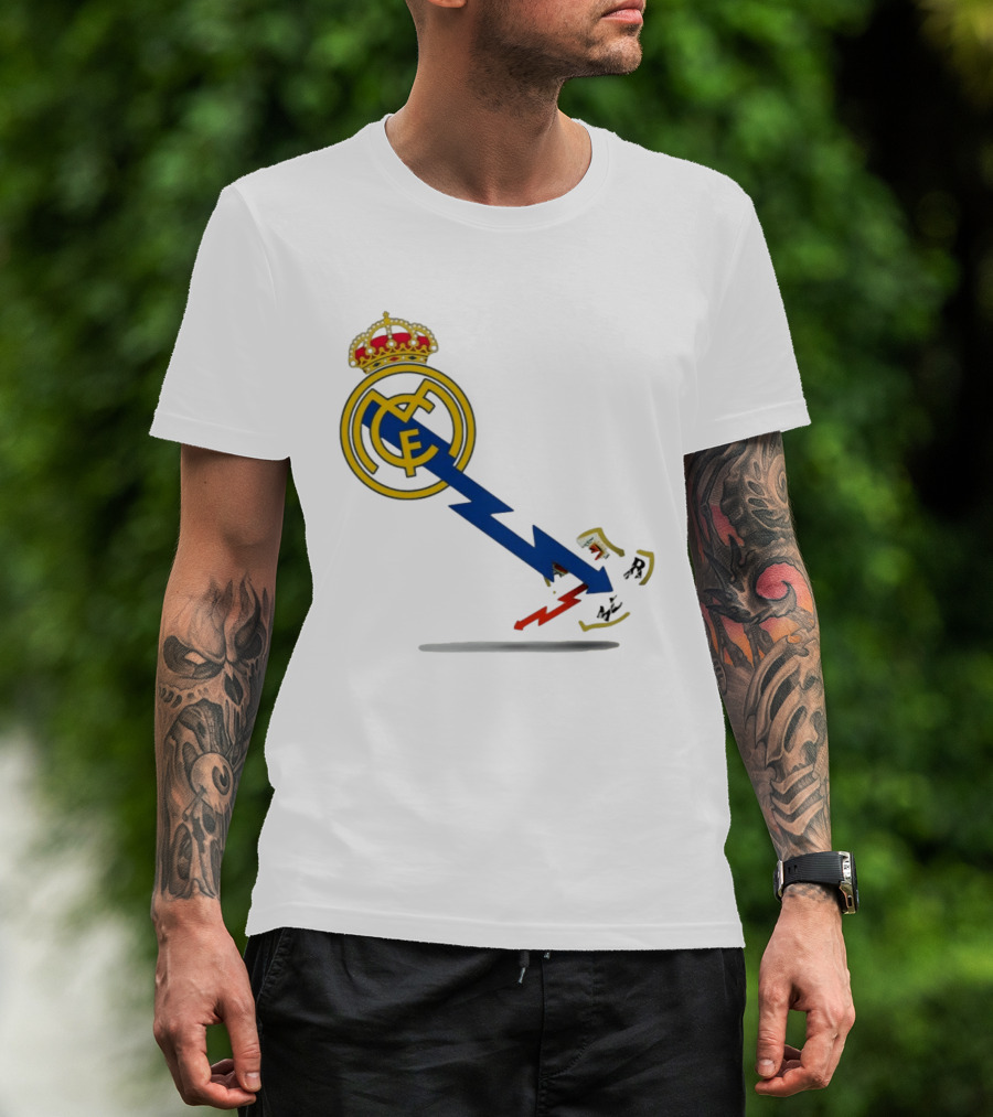 Real Madrid CF Lightning Strike Emblem MCF T-Shirt