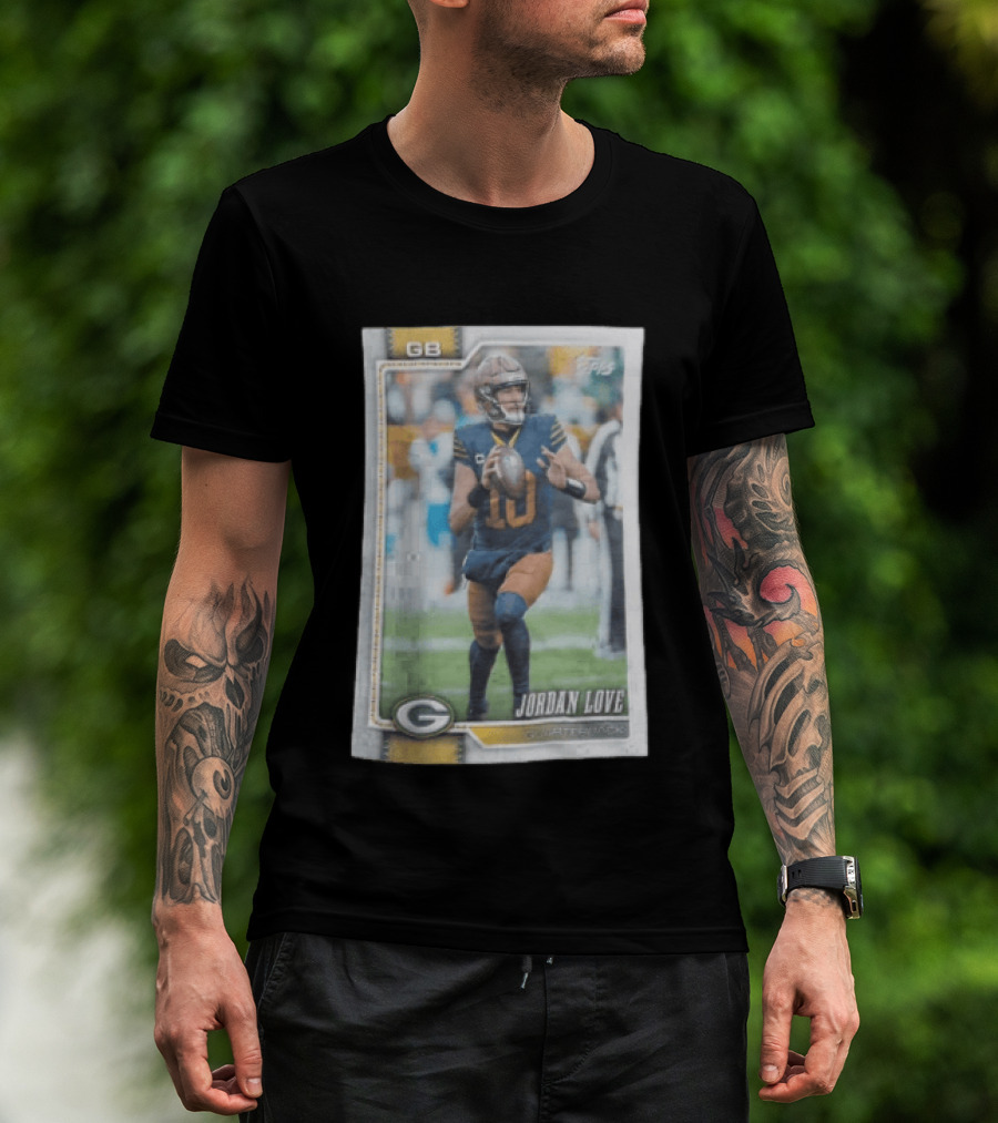 2026 Topps Jordan Love Packers GB Football Card T-Shirt