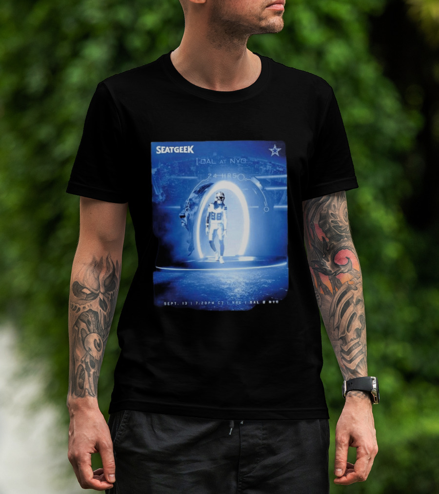 Seatgeek Dallas Vs New York Giants MetLife Stadium September 13 2026 24 Hrs Countdown T-Shirt