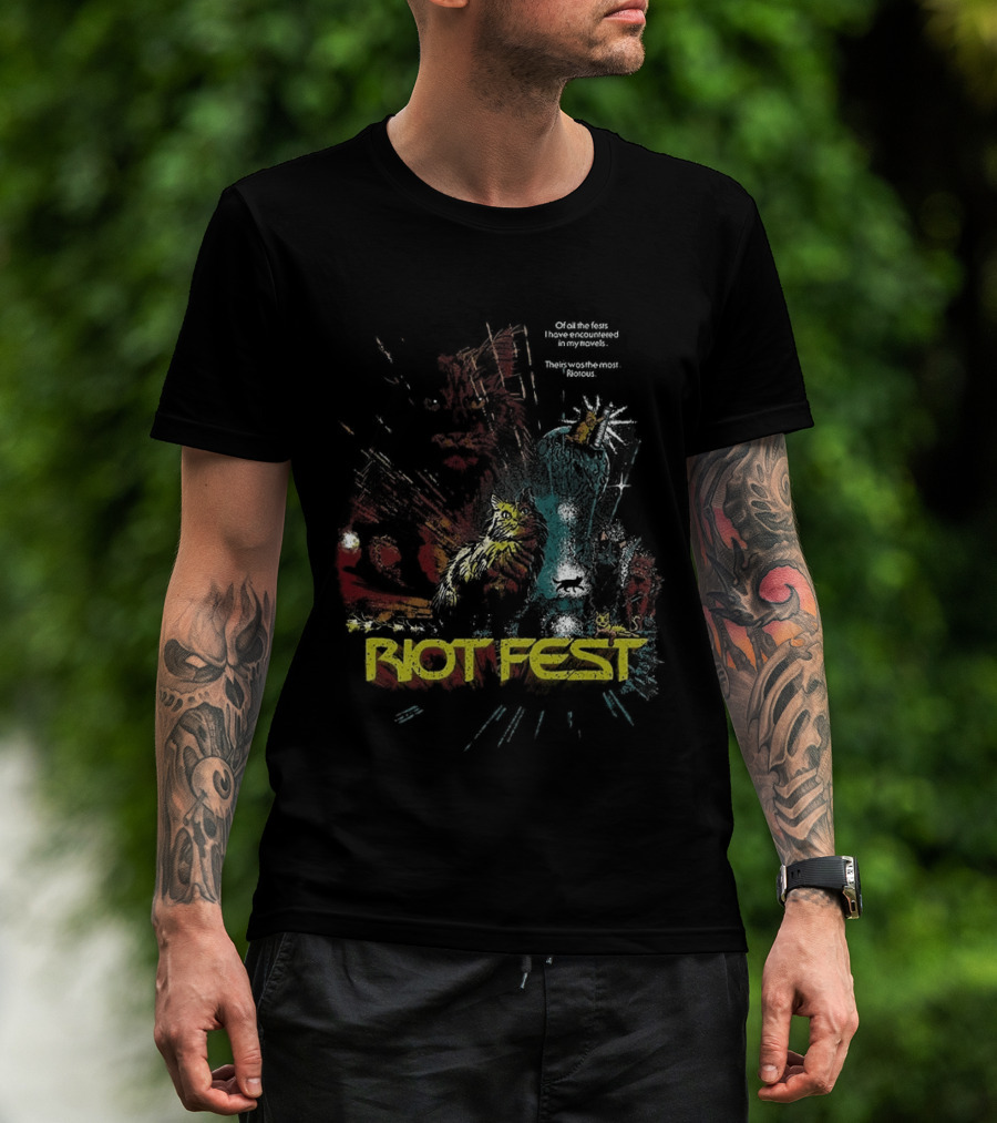 Riot Fest 2026 Chicago Douglass Park September 18 20 Wrath Of Cats Lineup T-Shirt