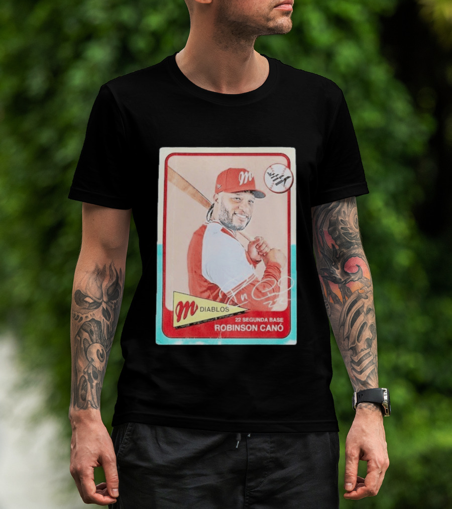 Robinson Canó Diablos Rojos Del México Paper Planes Baseball Segunda Base T-Shirt