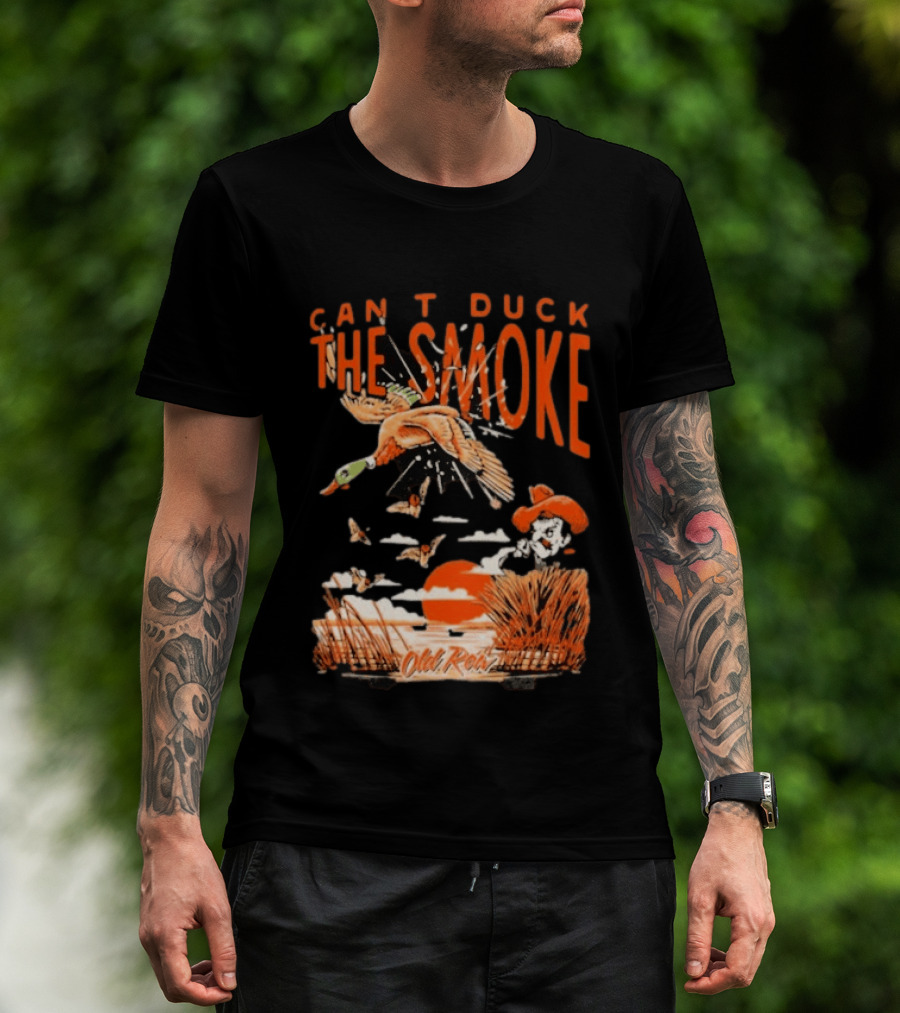 Oklahoma State Cowboys Can't Duck The Smoke Vintage Old Row T-Shirt